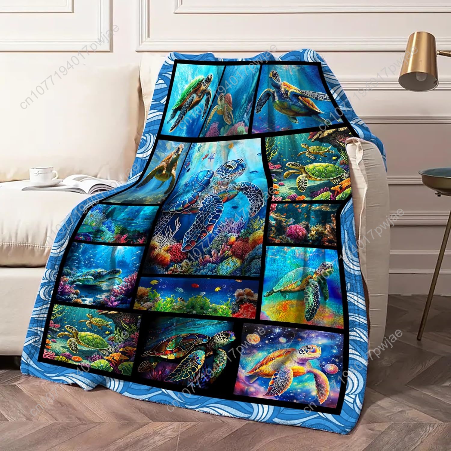 السلاحف البحرية الفانيلا رمي ب - مراجعة Quality Home Textiles وسعره