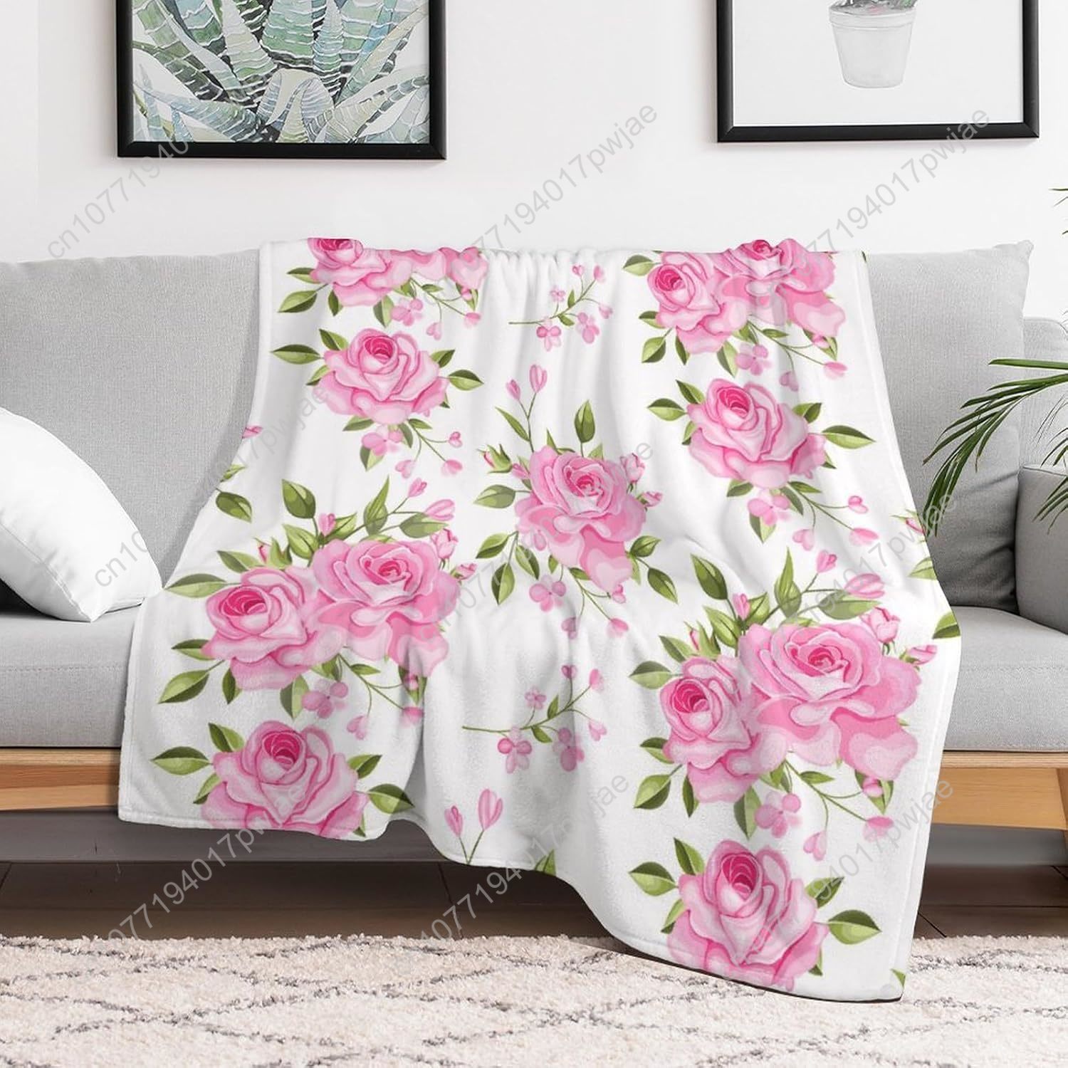 الوردي زهرة رمي بطانية الأزهار - مراجعة Quality Home Textiles وسعره