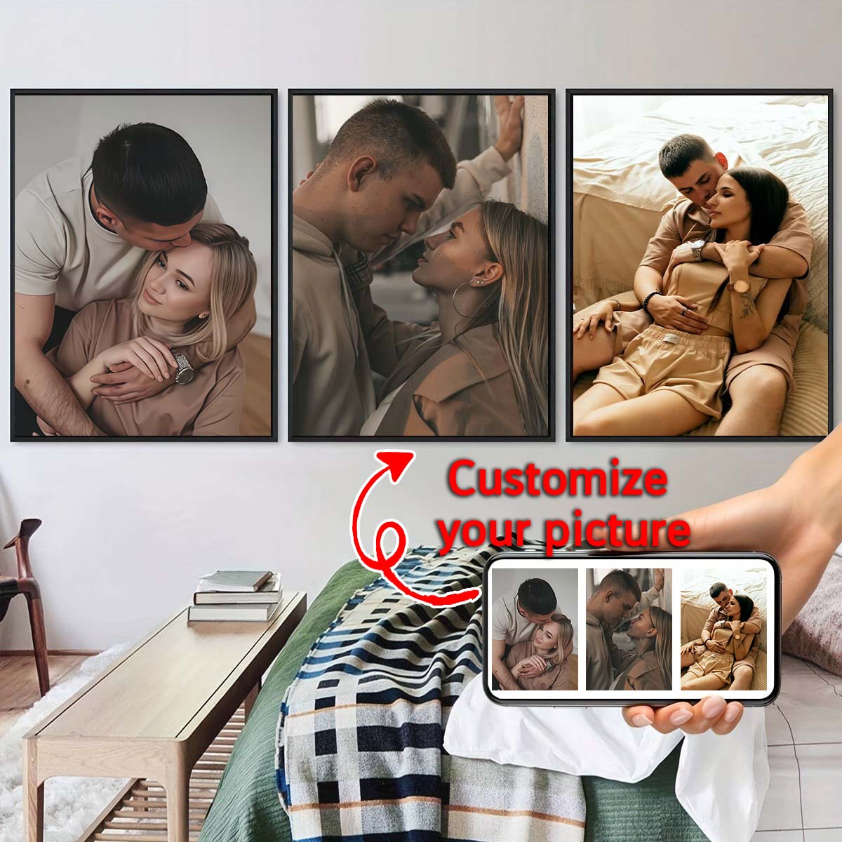 لوحة ثلاثية الأبعاد - إطار خشب - مراجعة Home Textiles Fabric وسعره