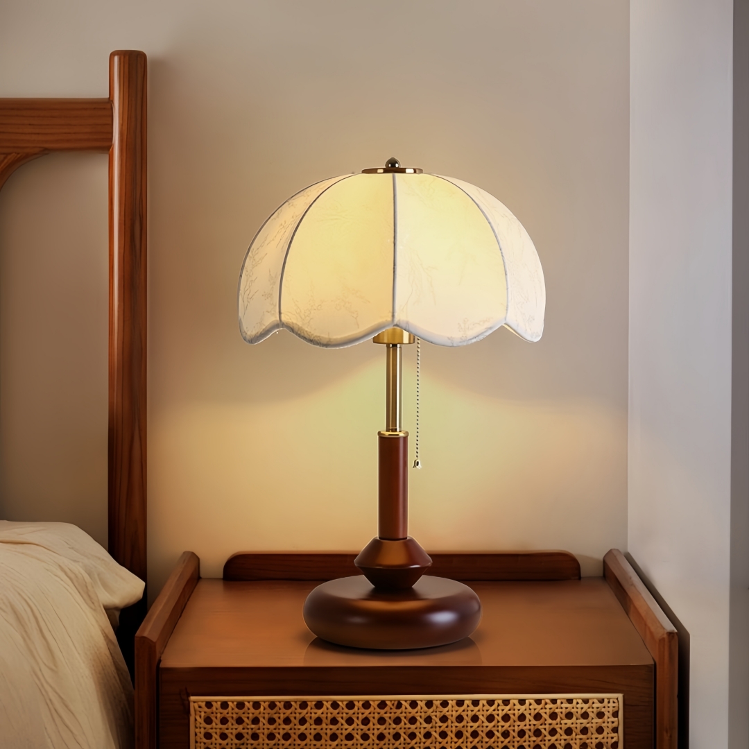 مصباح طاولة قبة مزخرفة بتصميم  - مراجعة Home Textiles Fabric وسعره