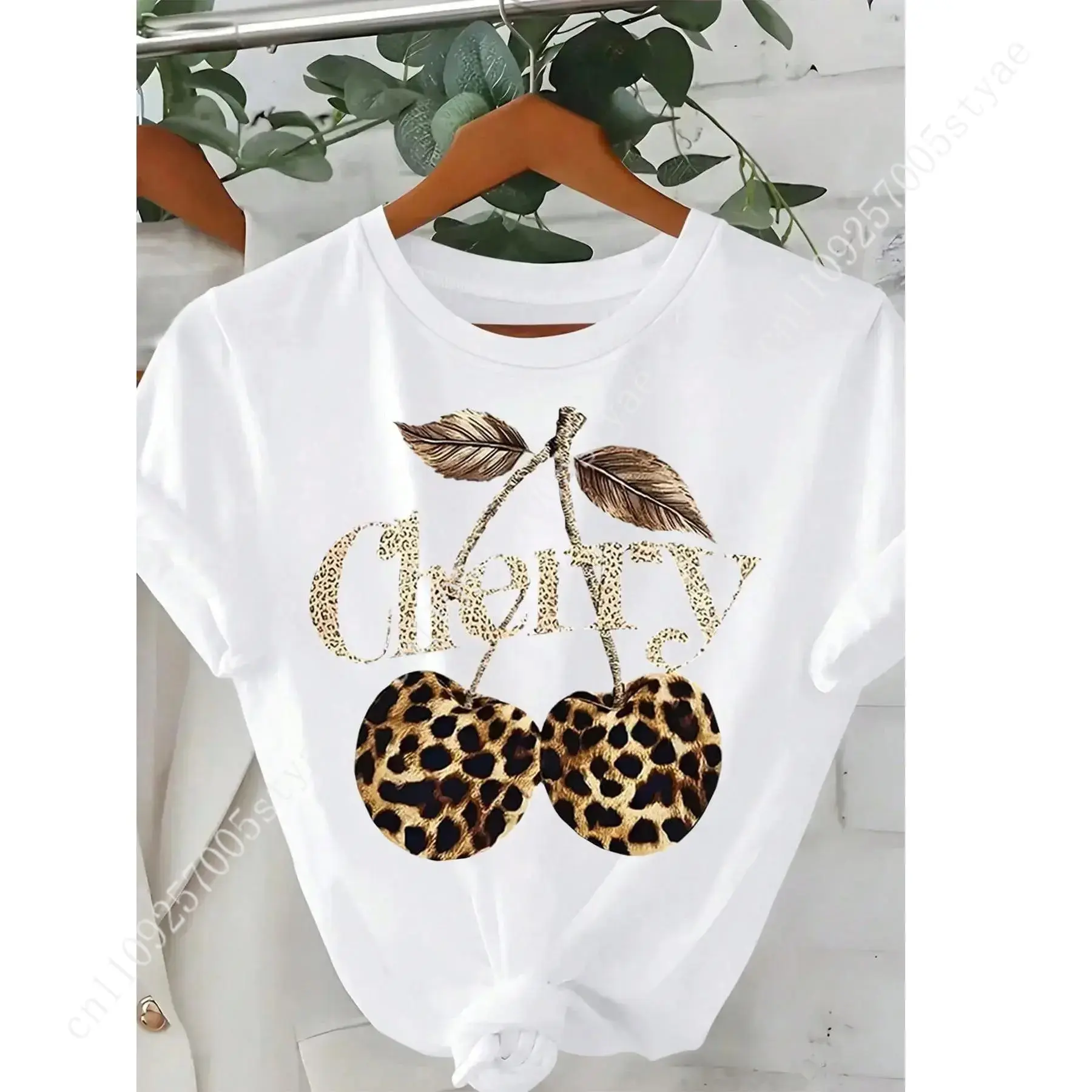 تي شيرت نسائي بطبعة الكرز والف - مراجعة Quilt Cotton Summer وسعره